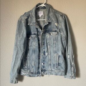 Old Navy Light Blue Distressed Denim Jacket